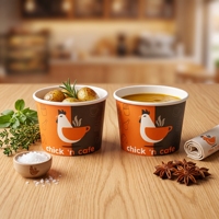 Boîte alimentaire à emporter en papier kraft écologique, étanche, jetable, pour la restauration rapide