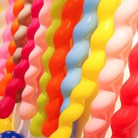 Ballons spiraux épaissis allongés décoration de scène d'anniversaire pour enfants ballons en latex en gros