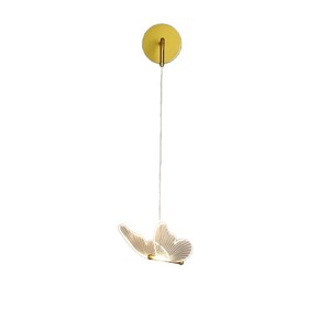 Lámpara de pared con forma de mariposa, fuente de luz LED acrílica, control de interruptor para iluminación de fondo en el dormitorio - Product Image 5