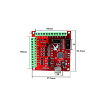 Carte d'interface de contrôleur de mouvement HLTNC CNC USB Mach3 4 axes 100 kHz pour moteur pas à pas Nema 23 Nema 34