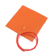 Plaque chauffante en caoutchouc silicone ZR 230V 300mmX300mm 350W pour imprimante 3D