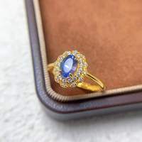 Nouvelle bague en argent 925 sertie de saphir naturel, très vendue au Mexique, cadeau pour maman