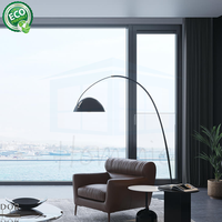 Ventanas abatibles de doble acristalamiento Huracán Impacto Columpio de aluminio Estilo abierto Villa Casa Aislamiento acústico