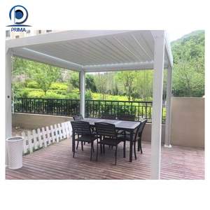 Pergola Louvre motorisée électrique intelligente, pergola extérieure motorisée en aluminium avec stores et ombrages - Product Image 2