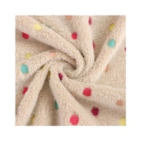 Polyester double face flanelle impression offset sept couleurs point rond corail velours imprimé pyjama tissu