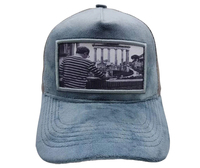 Gorras Deportivas de 5 Paneles, Negras, Personalizadas, de Terciopelo, con Parche Bordado en 3D para Deportes