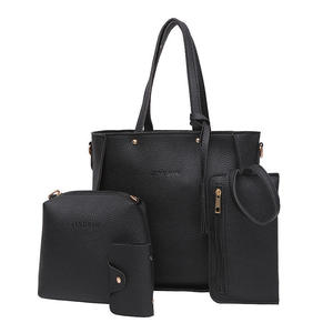 Conjunto <span class=keywords><strong>de</strong></span> 4 Bolsos <span class=keywords><strong>de</strong></span> Moda para Mujer, Bolso Bandolera Cruzado Lychee, Bolso <span class=keywords><strong>de</strong></span> Mano, Bolso Cuadrado Individual <span class=keywords><strong>de</strong></span> PU y Nylon - Product Image 4