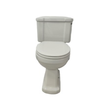 Abattant de toilette rond en PP avec lavage arrière et féminin, fermeture douce, installation facile