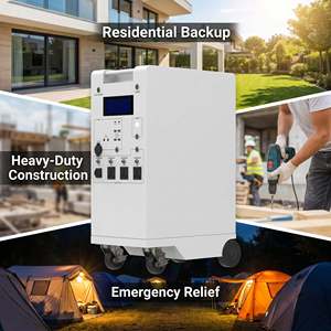 Estación de Energía Portátil de Emergencia de 3000W 5000W 10000W, Batería LiFePO4 de 5120Wh 10240Wh 14336Wh, Sistemas de Generador Solar Móvil - Product Image 1