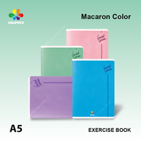 Cahier à reliure piquée avec couverture personnalisée, 100 feuilles, couverture souple, impression plastifiée pour usage scolaire
