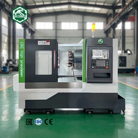 Torno Fresador CNC Horizontal CK52P de Alta Precisión, Diseño de Bancada Inclinada para Trabajo Ligero, Sistema de Control Syntec, Alta Precisión