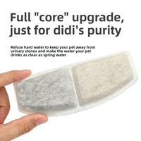 Kit de remplacement de filtre pour fontaine à eau pour animaux de compagnie, pour chats et chiens, charbon actif en coque de noix de coco, résine, accessoire pour fontaine à eau pour chat
