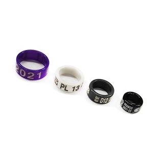 Anillos de plástico para pájaros amorosos, bandas de pie con información de avistamiento para orfebrería, 4,5mm - Product Image 4
