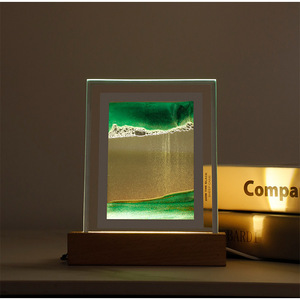Luz <span class=keywords><strong>LED</strong></span> nocturna <span class=keywords><strong>3D</strong></span> con imagen artística de arena móvil, ornamento <span class=keywords><strong>Led</strong></span> para el hogar, dormitorio, oficina, habitación, lámpara de mesa - Product Image 4