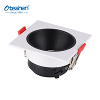 Harga Pabrik LED GU10 Modern Downlight Housing Adjustable Recessed Spot Light Fixture Besi Indoor MR16 Frame