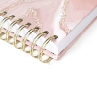 Carnet de prières personnalisé à couverture rigide gaufrée, journal à spirales, carnet de gratitude inspirant pour la santé mentale, Bible