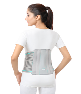 Cinturón de Soporte Lumbar Ergonómico y Contorneado para Hombres y Mujeres con Diseño Curvo, Compresión Lumbar y Ajuste Ajustable - Product Image 3