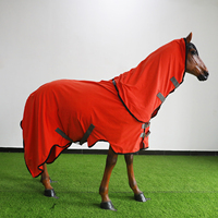 Nouvelle Couverture d'Été Confortable pour Chevaux, Design Tendance, Protection Optimale, Couverture Combinée d'Été avec Tapis Uni
