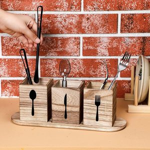 Boîtes <span class=keywords><strong>de</strong></span> rangement <span class=keywords><strong>de</strong></span> <span class=keywords><strong>cuisine</strong></span> en bois multifonctions personnalisées <span class=keywords><strong>Ustensiles</strong></span> <span class=keywords><strong>de</strong></span> table <span class=keywords><strong>de</strong></span> couleur moderne - Product Image 2