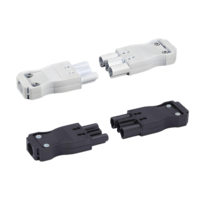 BELEKS 250V boîtier en Nylon connecteurs électriques LED bandes alimentation 3 broches mâle femelle prise connecteur borniers