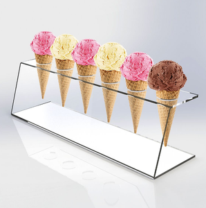 Espositore per Coni Gelato in Acrilico Personalizzato, Supporto in Plexiglass per Coni Gelato - Product Image 2