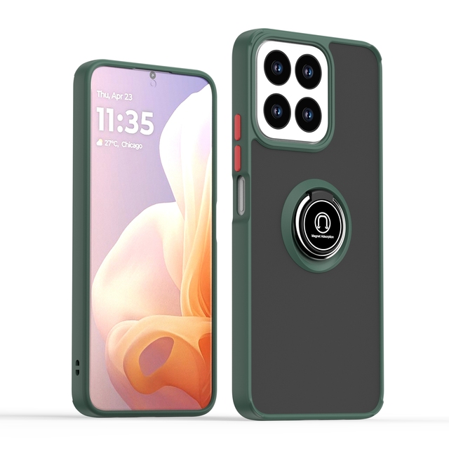Full Shockproof Magnetic Ring Matte Phone Case for Honor Play 60 Plus 200 Smart 5G X7C Skin Friendly Phone Cover