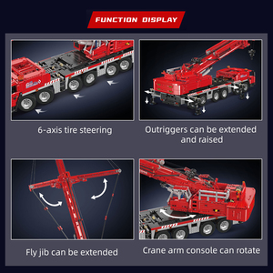 Mould King 17008 8506-delige Techniek Serie RC LTM11200 Kraanwagen Bouwblokmodel Technisch Educatief Speelgoed - Product Image 3