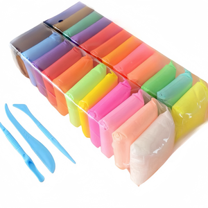 Kit de Arcilla Polimérica Superligera de 12 Colores para Niños, Juguete Educativo de Modelado Manual, Plastilina - Product Image 2