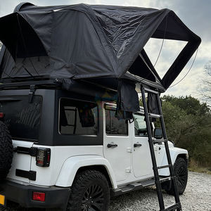 Carpa de techo rígida de aluminio con apertura lateral, bolsa de almacenamiento de aluminio, dos habitaciones, carpa de techo para coche con escalera y apertura lateral - Product Image 1