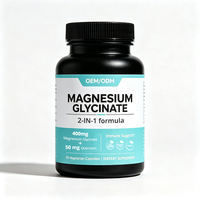 OEM ODM Magnesium Glycinate Quercetin 2-in-1 Kapsul Vegetarian Pendukung Kesehatan Imunitas & Otot Bebas GMO Bebas Gluten Suplemen