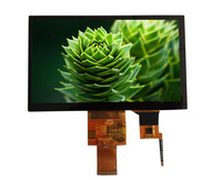 Modul Layar AISON 7 Inci 800x480 IPS TFT LED Backlight LCM Panel Hitam Normal Antarmuka RGB 40 PIN Panel Sentuh PCAP