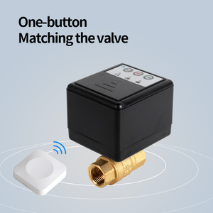 Détecteur <span class=keywords><strong>de</strong></span> fuite d'eau sans fil alimenté par batterie avec télécommande 433 MHz, vanne motorisée <span class=keywords><strong>de</strong></span> 3/4 pouce à arrêt automatique, 4 capteurs d'eau - Product Image 2