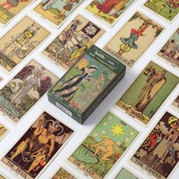Jeu de tarot Waite Paper 12x7 pouces, largement utilisé en anglais et en chinois pour les débutants, apprentissage du tarot, emballage personnalisé en boîte couleur