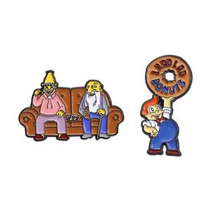 Al por mayor: Pines metálicos de dibujos animados, Pines de esmalte metálicos con temática de hadas y <span class=keywords><strong>Los</strong></span> <span class=keywords><strong>Simpson</strong></span>, Broches de anime bonitos para Halloween y Día Nacional, Pines para ropa - Product Image 1