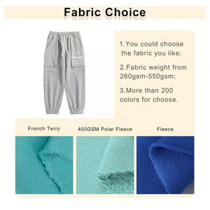 Venta al por mayor pantalones de correr en blanco logotipo personalizado moda deporte Streetwear alta calidad polar bolsillo botón pantalones de chándal de pierna recta hombres - Product Image 2