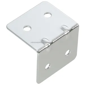 Chrome plated decorative steel corner bracket corner brace for flight case connecting bracket iron case corner protector