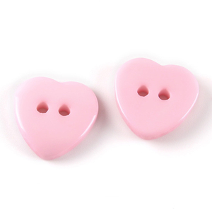 Haute qualité pas cher prix en gros 2 trous coloré en forme <span class=keywords><strong>de</strong></span> coeur en plastique résine bouton pour accessoires <span class=keywords><strong>de</strong></span> bricolage - Product Image 4