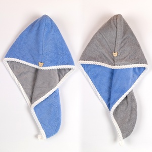 <span class=keywords><strong>JENNIFER</strong></span> Bonnet de séchage rapide pour cheveux pour femme, super absorbant, serviette de bain, turban épaissi double couche, vente en gros - Product Image 6