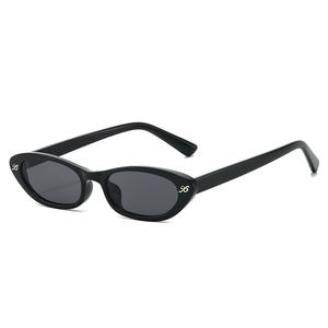 Lunettes de soleil personnalisées OEM ODM avec logo, design rétro, montures ovales UV400, pour femmes et hommes, de haute qualité - Product Image 5