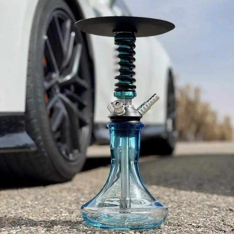 Offre Spéciale 2023 nouveau design haut de gamme de luxe voyage narguilé verre soufflé à la main chicha narguilé