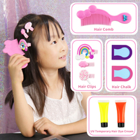 Kit de maquillage pour enfants GP Private Logo Princess Play Hair Beauty Washable Chunky Glitter Gel Set Girls Birthday Gift Private Hair Chalk