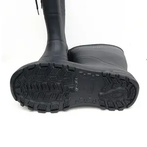 EVA Rain Boots Rubberized EVA Lightweight Super Anti-Wearable Unisex Waterproof Removable Liner Adjustable Cuff Waterproof Boots