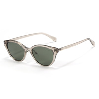Original Intention CX 72531 TR90 Lunettes de soleil unisexes tendance à monture intégrale style œil de chat, protection UV, verres polarisés pour adultes