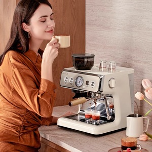 <span class=keywords><strong>Meilleur</strong></span> prix promotionnel, machine à expresso semi-automatique portable, capacité de 40 oz, acier inoxydable, mousseur à lait automatique, latte crema, pour la maison - Product Image 1