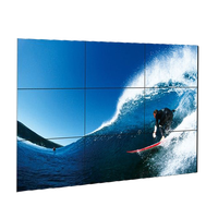 Panel tv Led lcd IPS, pasang dinding video, dinding, 800nits 1080p 4k 55 inci 3x3 asli