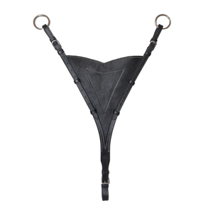 ซื้อสายรัดคางหนังแบบปรับได้พร้อมอุปกรณ์มาร์ติงเกล |   บิบดีไซน์พร้อมฮาร์ดแวร์ SS ปรับได้เต็มที่ ขนาดเดียว ขาย - Product Image 1