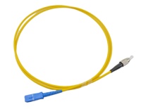 Cordon de raccordement à fibre optique à fusion monomode ST-SC 3,0 mm 1,5 m FTTH Jaune 1 fibre CN/GUA DAMU Garantie 1 an