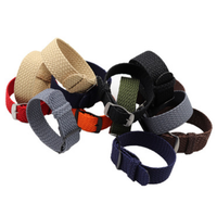 Bracelet de montre tissé de haute qualité ventes directes d'usine 18mm 20mm 22mm Bracelet de montre Perlon