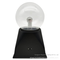 Lampe LED moderne 4 pouces Magic Ball, technologie ionique électrostatique, température de couleur dimmable 2700K-6000K, alimentation électrique, utilisation sur table, CRI