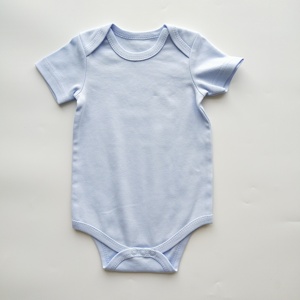 Ropa de bebé niña, mono liso encantador para bebé, conjunto 100% de algodón peinado, peleles para bebé recién nacido - Product Image 5